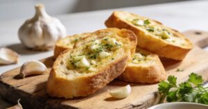 Nutrition facts garlic bread: Calories per slice and food analysis